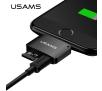 Adapter USAMS 2w1 microUSB-Lightning + czytnik kart SD