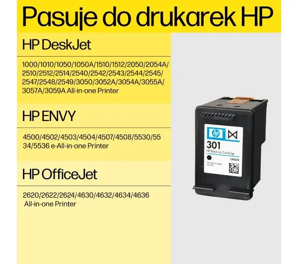 HP CH561EE nr 301 Czarny 3 ml