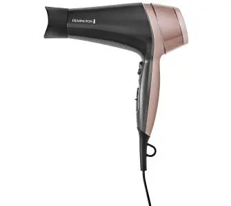 Suszarka do włosów Remington Curl & Straight Confidence Jonizacja Dyfuzor Zimny nawiew 2200W 2 prędkości nadmuchu 3 poziomy temperatury