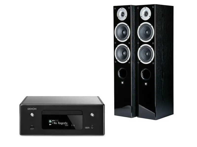 Zestaw stereo Denon RCD-N10 Czarny, Wilson RAPTOR 5 Czarny