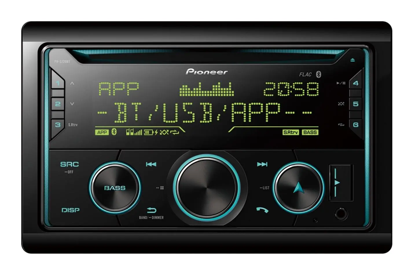 Radioodtwarzacz samochodowy Pioneer FH-S720BT z CD/USB 4x50W Bluetooth