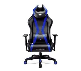 Diablo Chairs X-Horn 2.0 Normal Size Gamingowy do 160kg Skóra ECO Czarno-niebieski