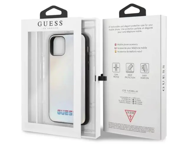 Guess GUHCN65BLD do iPhone 11 Pro Max Srebrny