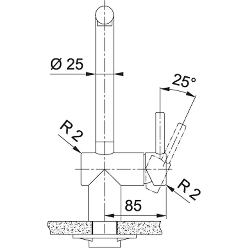 Bateria Franke Atlas Pull-Out Stal szlachetna Stal szlachetna