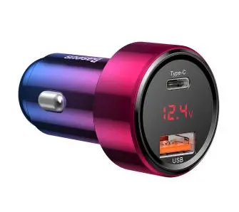 Ładowarka samochodowa Baseus Magic PPS QC 3,0 USB PD 45W Czerwony