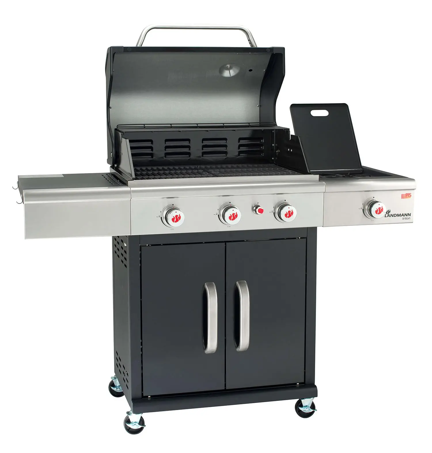 фото Гриль газовий мобільний Landmann Triton PTS 3.1 / Black (12942)