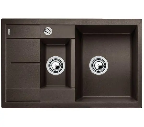Zlewozmywaki kuchenne - Blanco METRA 6 S Compact 515044 Granitowy Kawa