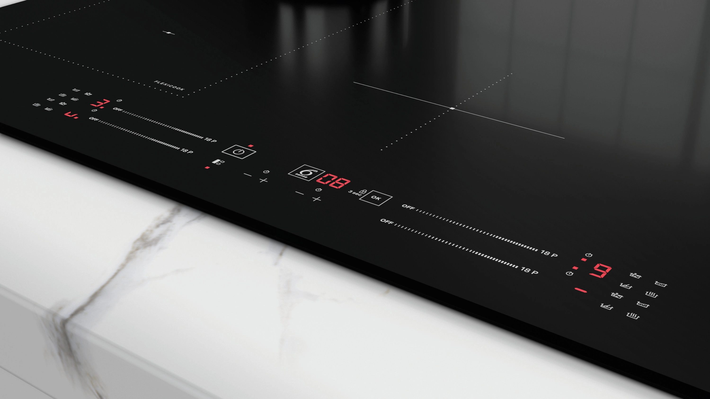 Płyta indukcyjna Whirlpool WL S3377 BF FlexiCook 77cm
