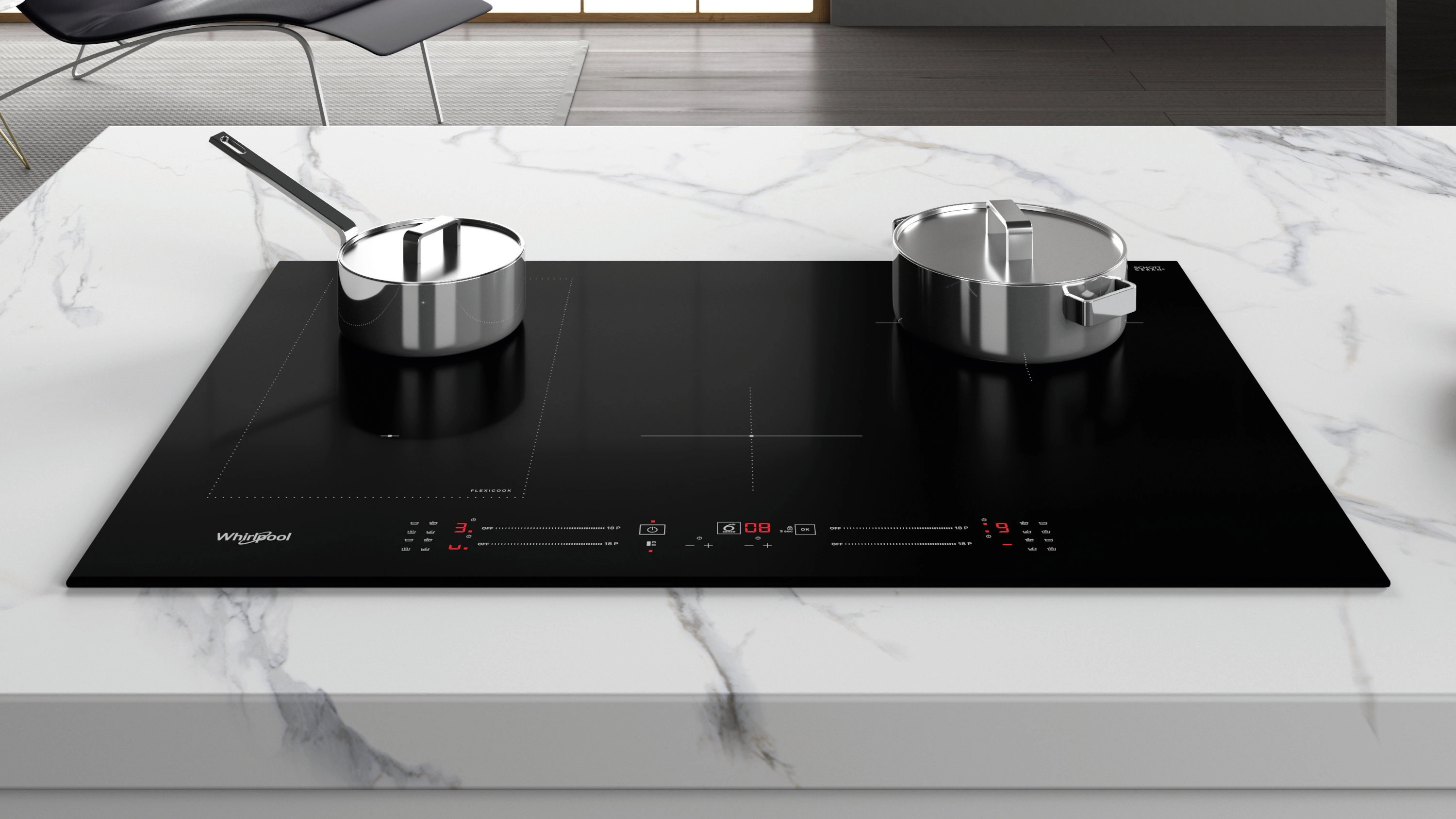 Płyta indukcyjna Whirlpool WL S3377 BF FlexiCook 77cm