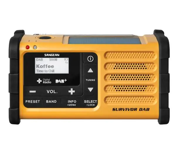 Фото - Радіоприймач / годинник Sangean SURVIVOR DAB MMR-88 DAB Radio FM DAB+ Żółty 