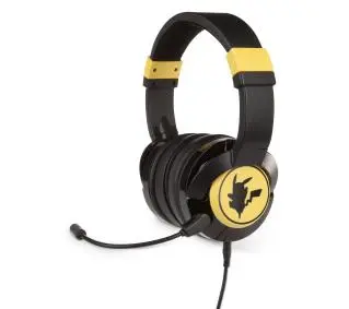 PowerA Pokemon Pikachu Silhouette Nauszne Czarno-złoty