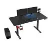 Biurko Ultradesk LEVEL V2 140cm Regulacja wysokości Czarno-niebieski