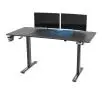 Biurko Ultradesk LEVEL V2 140cm Regulacja wysokości Czarno-niebieski