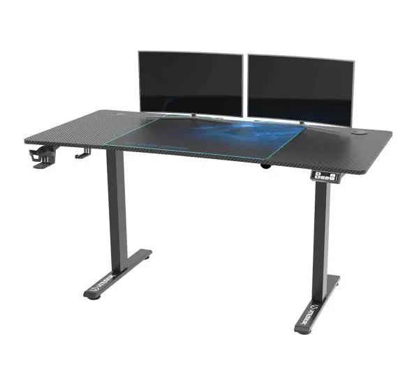 Ultradesk LEVEL V2 140cm Regulacja wysokości Czarno-niebieski - Kup na Raty - RRSO 0%
