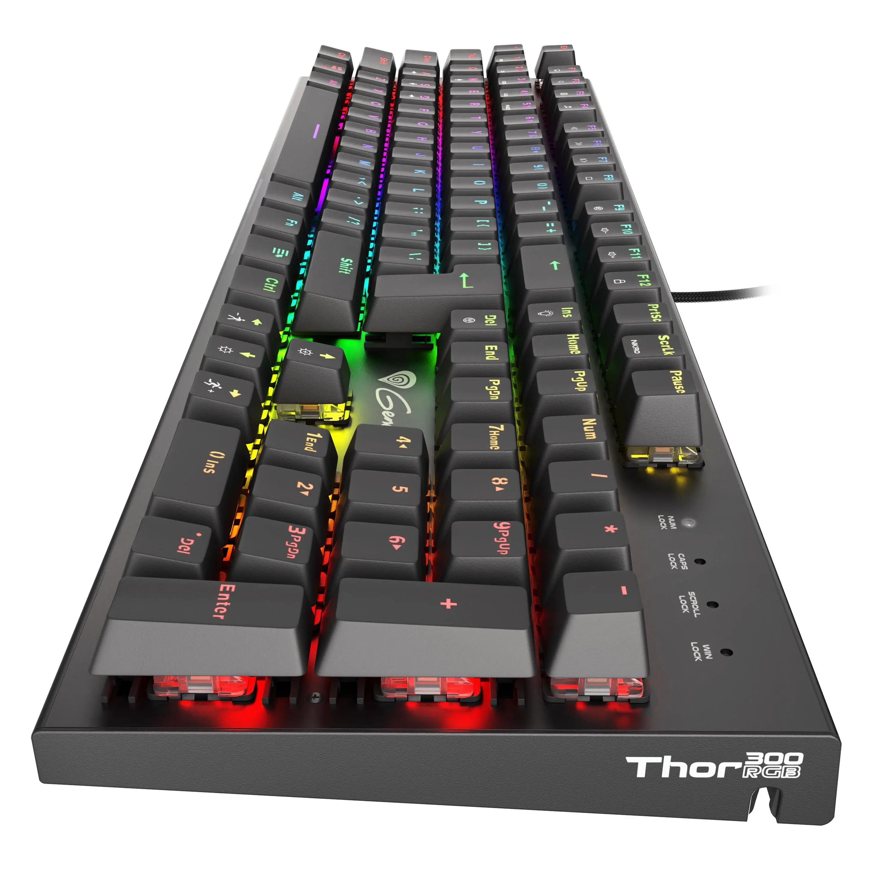 Klawiatura mechaniczna Genesis Thor 300 RGB Outemu Brown Czarny