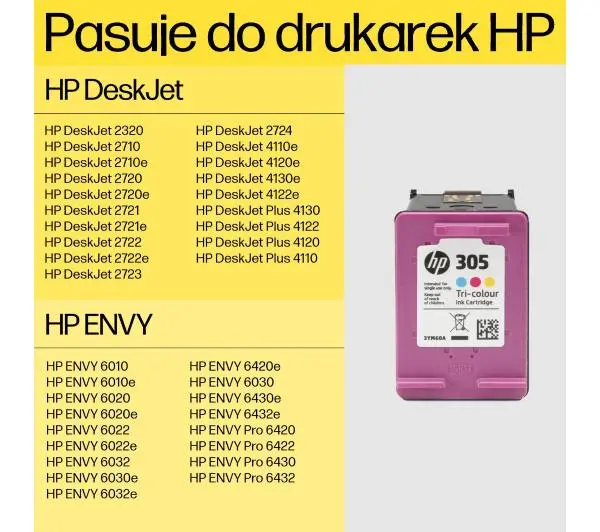 HP 3YM63AE nr 305XL  Kolor 5 ml