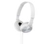 Słuchawki przewodowe Sony MDR-ZX310AP Nauszne Mikrofon Biały