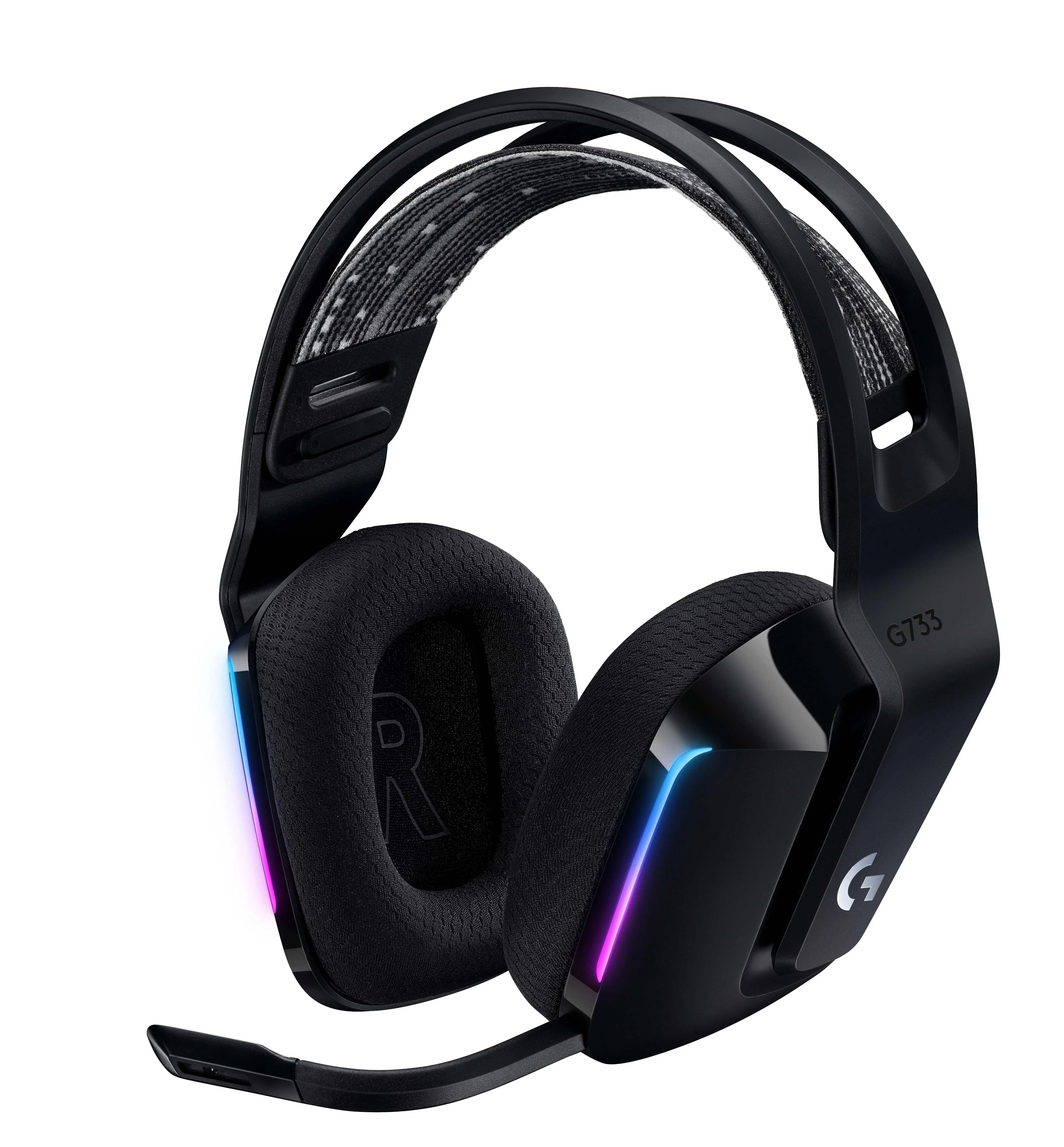 Słuchawki bezprzewodowe z mikrofonem Logitech G733 Lightspeed Nauszne Czarny