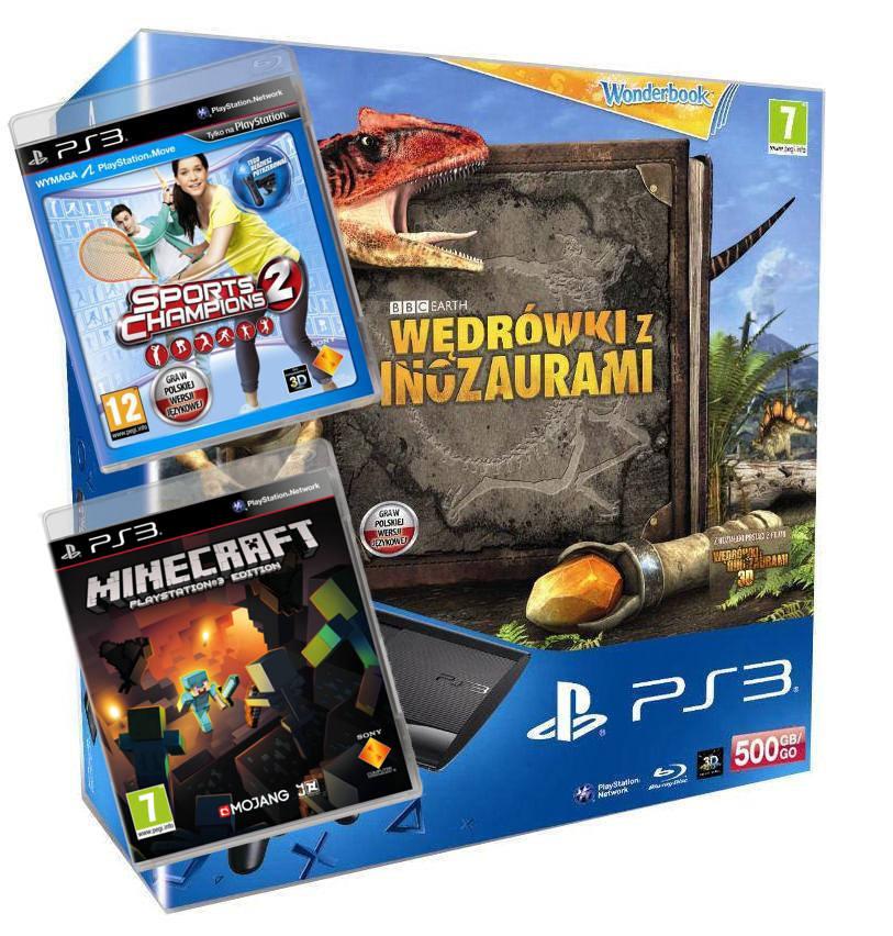 Sony PlayStation 3 500GB +  Move + 3 gry