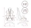 Fotel Diablo Chairs X-One 2.0 King Size Gamingowy do 160kg Skóra ECO Tkanina Biało-czarny