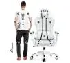 Fotel Diablo Chairs X-One 2.0 King Size Gamingowy do 160kg Skóra ECO Tkanina Biało-czarny