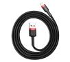 Kabel Baseus Lightning USB Cafule 1,5A 2m Czarno-czerwony