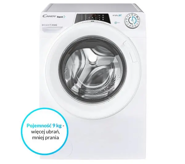 Candy RapidO RO 1496DWMT/1-S Slim 9kg 1400obr/min Zdalne sterowanie - Kup na Raty - RRSO 0%