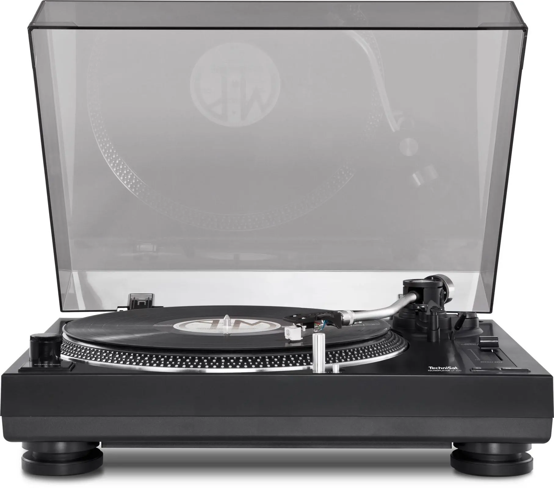 Gramofon TechniSat TECHNIPLAYER LP 300 Manualny Napęd bezpośredni Przedwzmacniacz Czarny