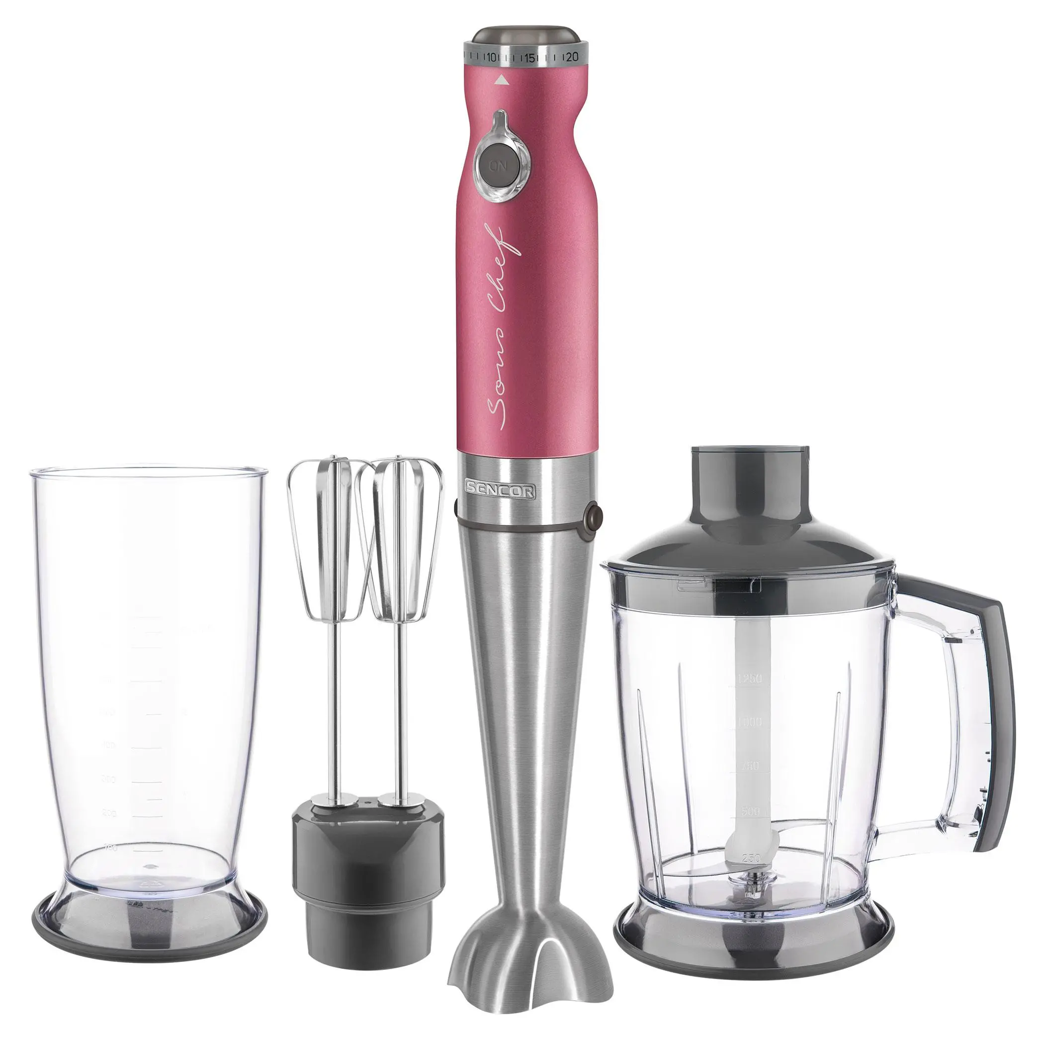 Blender Sencor SHB 5604RD-EUE3 4w1 1200W Rozdrabniacz Końcówka do ubijania