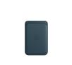 Etui Apple Leather Wallet MagSafe MHLQ3ZM/A do iPhone 12 (bałtycki błękit) 2020