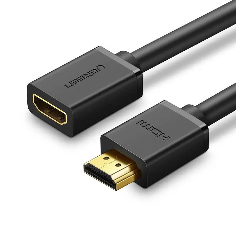 Przedłużacz HDMI UGREEN HD107 0,5m Czarny