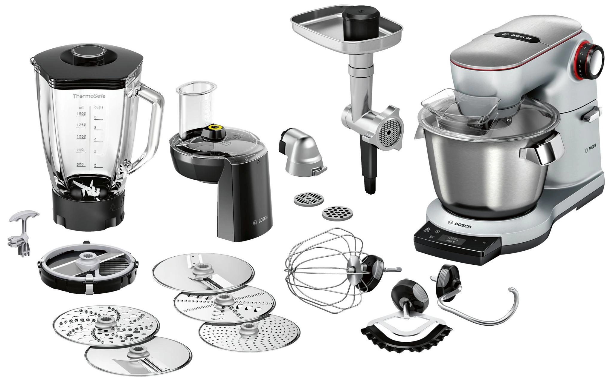 Robot kuchenny Bosch OptiMUM MUM9BX5S61 + misa MUZ9KR1 + przystawka do lodów MUZ9EB1