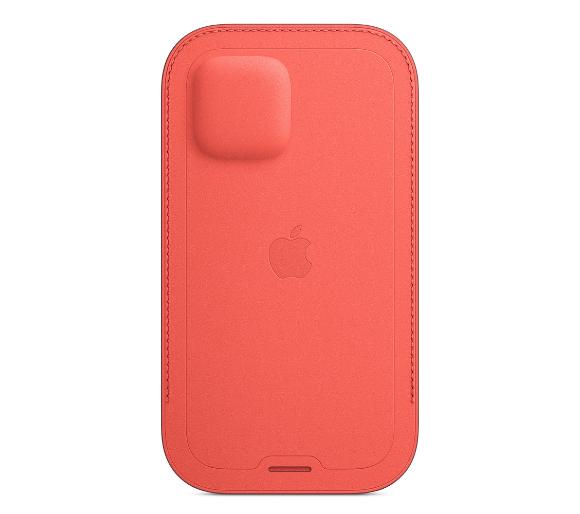 etui dedykowane Apple Leather Sleeve MagSafe iPhone 12/12 Pro (różowy cytrus)