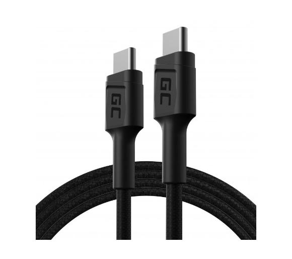 kabel USB Green Cell kabel GC PowerStream USB-C - USB-C 0,3m (czarny)