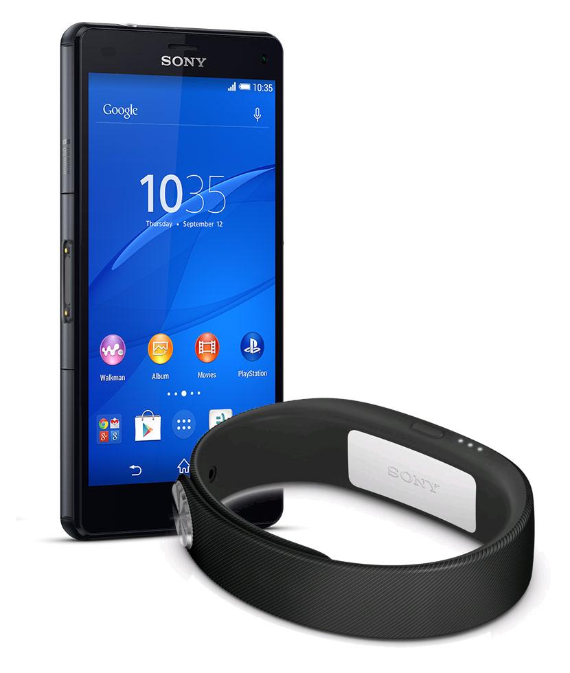Sony Xperia Z3 Compact (czarny) + SmartBand SWR10