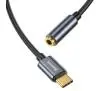 Adapter Baseus CATL54-0G USB typ C/jack 3,5 mm Szary