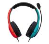 Słuchawki przewodowe z mikrofonem PDP LVL40 Wired NSW Nauszne Czerwono-niebieski