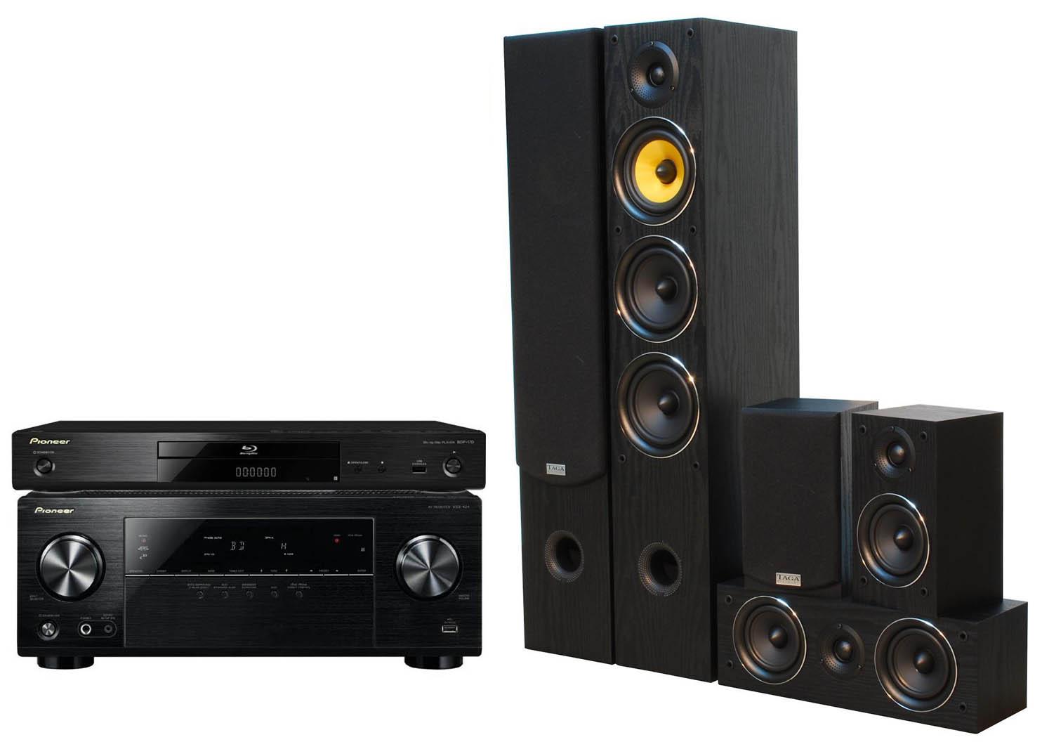 Zestaw kina Pioneer BDP-170K, VSX-424K, Taga Harmony TAV-506 v.2 (czarny)