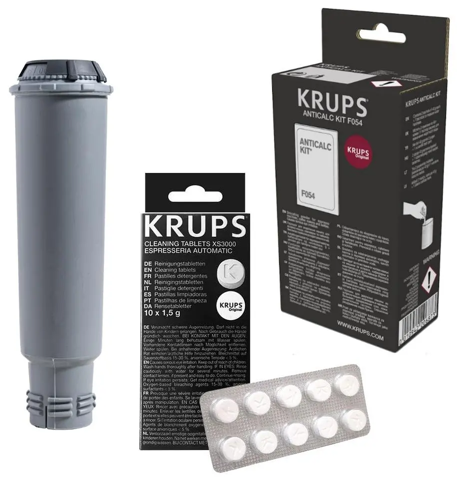 Zestaw akcesoriów do ekspresu Krups XS3000  + F054001A + F08801 Claris