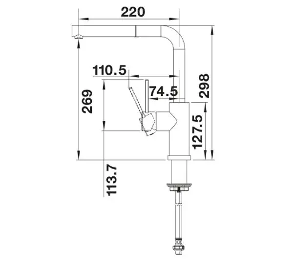 Blanco Lanora-S-F 526180 Stal szlachetna Stal szlachetna - Kup na Raty - RRSO 0%