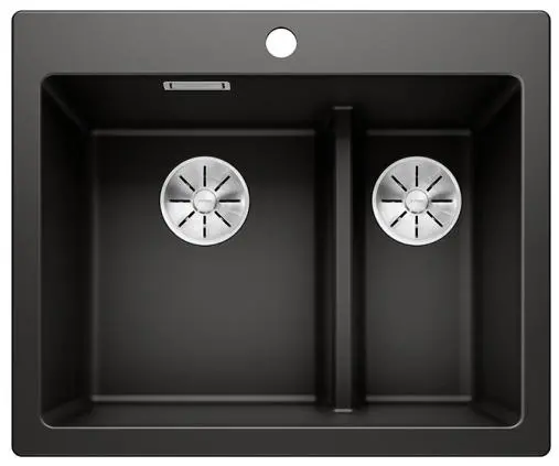 Zlewozmywak Blanco PLEON 6 Split 525955 Granitowy Czarny