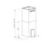 Okap VDB Cube W Glass Czarny