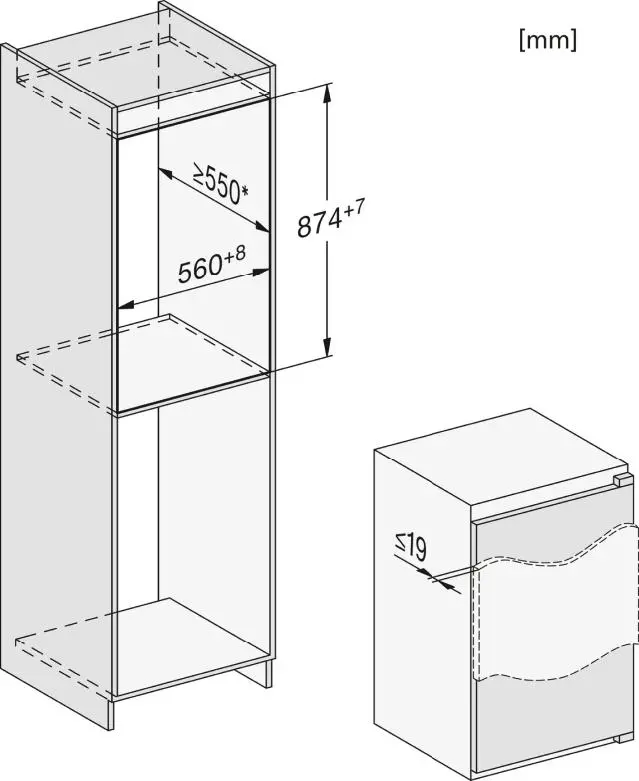 Lodówka Miele K 7113 D 87,4cm