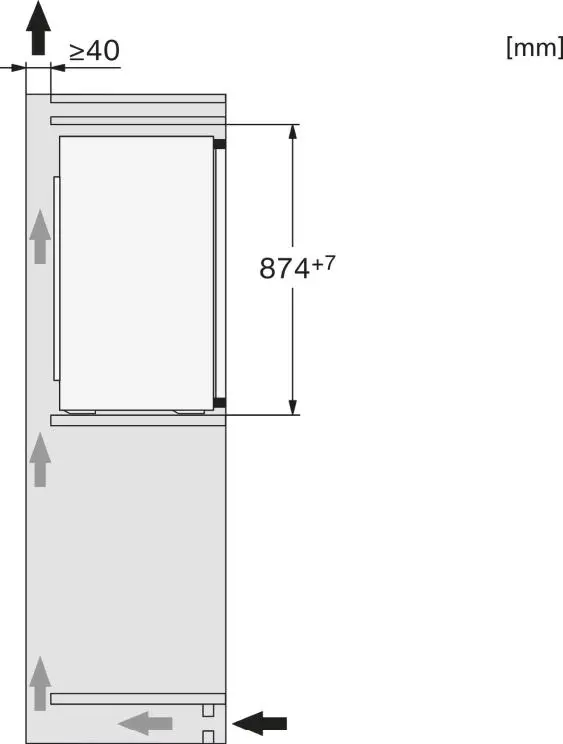 Lodówka Miele K 7113 D 87,4cm