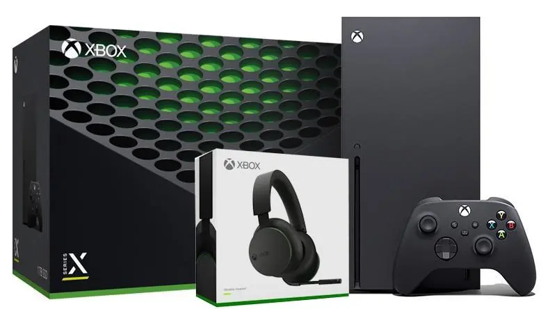 Konsola Xbox Series X 1TB z napędem + Słuchawki Stereo Headset Bezprzewodowy