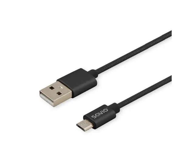 Savio CL-129 USB – USB typ C 2m Czarny