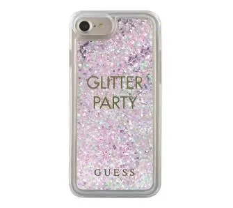 Etui Guess Party Glitter Liquid GUHCP7GLUQPU do iPhone 7/8/SE2020 Fioletowy