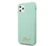 Etui Guess Silicone Vintage Gold Logo GUHCN65LSLMGG do iPhone 11 Pro Max Zielony