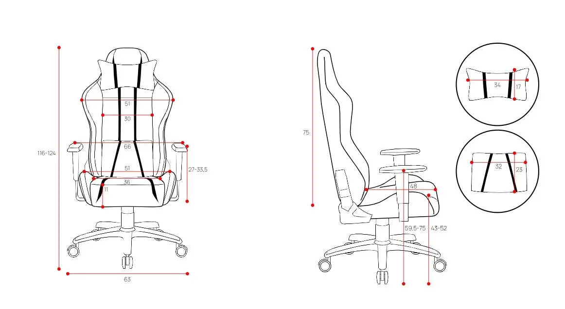 Fotel Diablo Chairs X-One 2.0 Kids Size Dla dzieci do 160kg Skóra ECO Tkanina Biało-niebieski