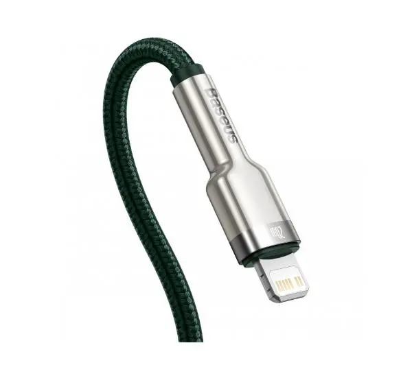 Baseus Cafule metal USB-C do Lightning 20W 1m Zielony